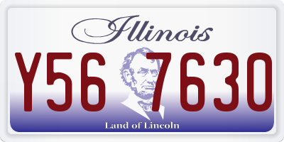 IL license plate Y567630