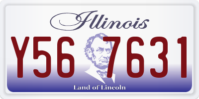 IL license plate Y567631