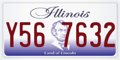 IL license plate Y567632