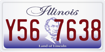 IL license plate Y567638