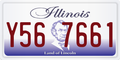 IL license plate Y567661