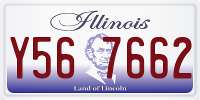 IL license plate Y567662