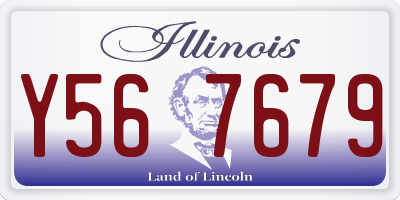 IL license plate Y567679