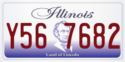 IL license plate Y567682