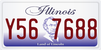 IL license plate Y567688