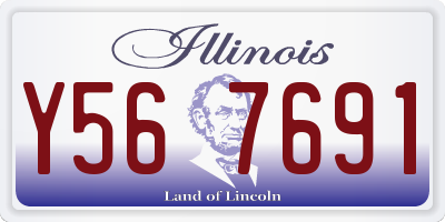 IL license plate Y567691
