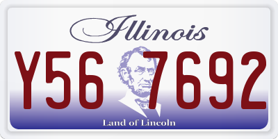 IL license plate Y567692