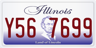 IL license plate Y567699