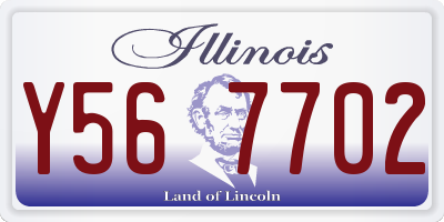 IL license plate Y567702