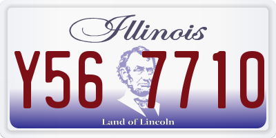 IL license plate Y567710
