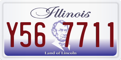 IL license plate Y567711