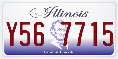 IL license plate Y567715