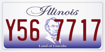 IL license plate Y567717