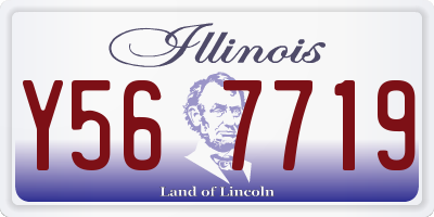 IL license plate Y567719