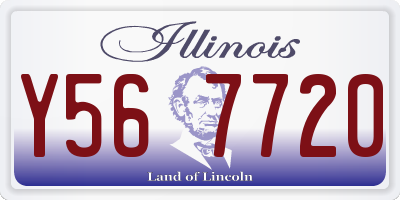 IL license plate Y567720
