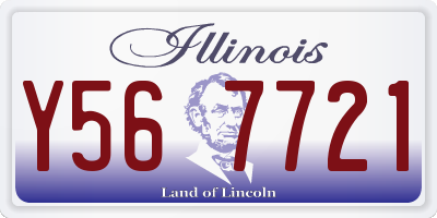 IL license plate Y567721
