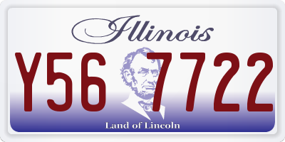 IL license plate Y567722