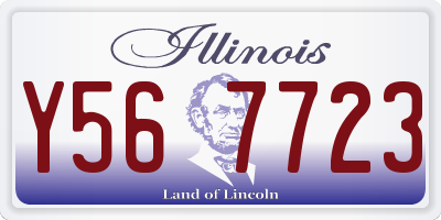 IL license plate Y567723