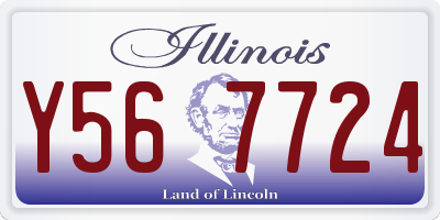 IL license plate Y567724