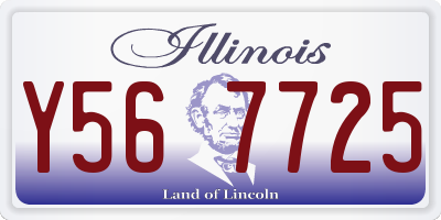 IL license plate Y567725