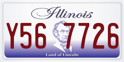 IL license plate Y567726