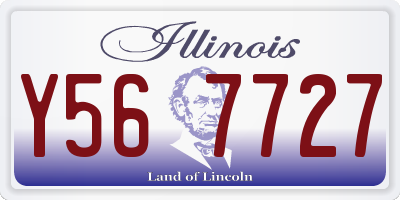 IL license plate Y567727