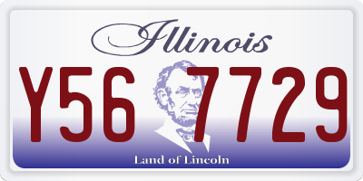 IL license plate Y567729