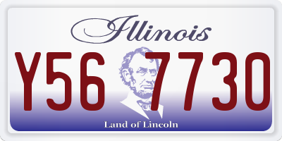 IL license plate Y567730