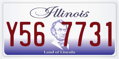 IL license plate Y567731