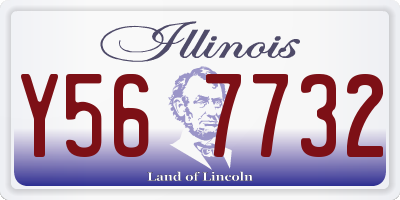 IL license plate Y567732