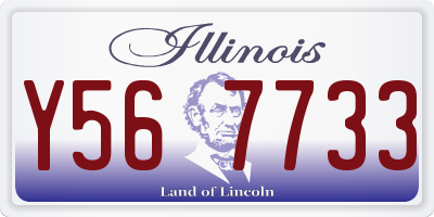 IL license plate Y567733