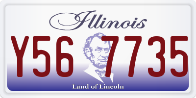 IL license plate Y567735