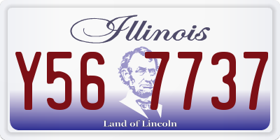 IL license plate Y567737