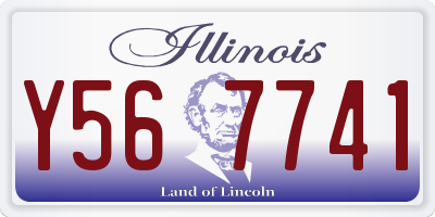 IL license plate Y567741