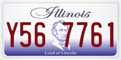 IL license plate Y567761