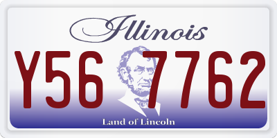 IL license plate Y567762