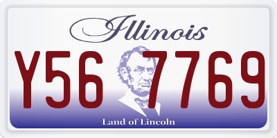 IL license plate Y567769