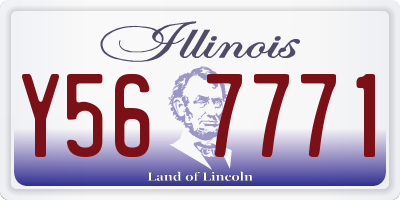 IL license plate Y567771