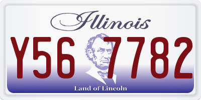 IL license plate Y567782