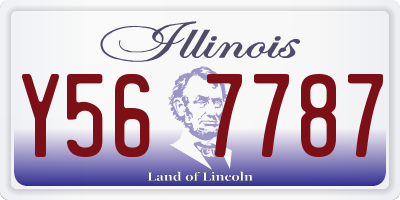 IL license plate Y567787