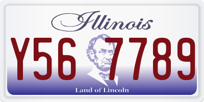 IL license plate Y567789