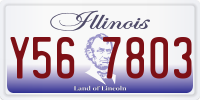 IL license plate Y567803