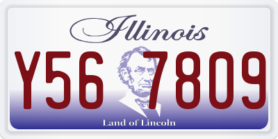 IL license plate Y567809