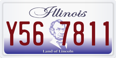 IL license plate Y567811