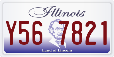 IL license plate Y567821