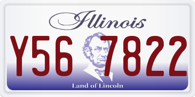 IL license plate Y567822