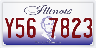 IL license plate Y567823
