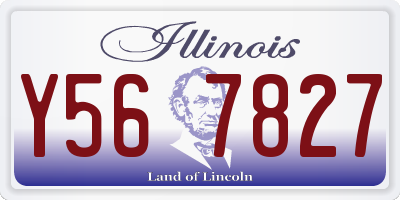 IL license plate Y567827