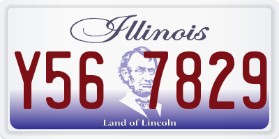 IL license plate Y567829
