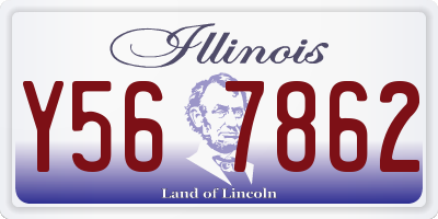 IL license plate Y567862
